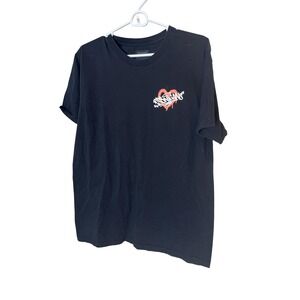 Hoonigan‎ Shirt Mens Large Black Beep Around Find Out Heart Graphic Tee